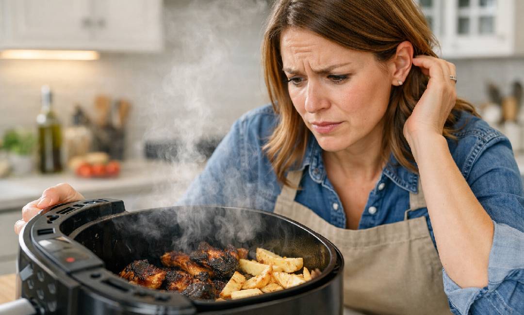 air fryer smoking